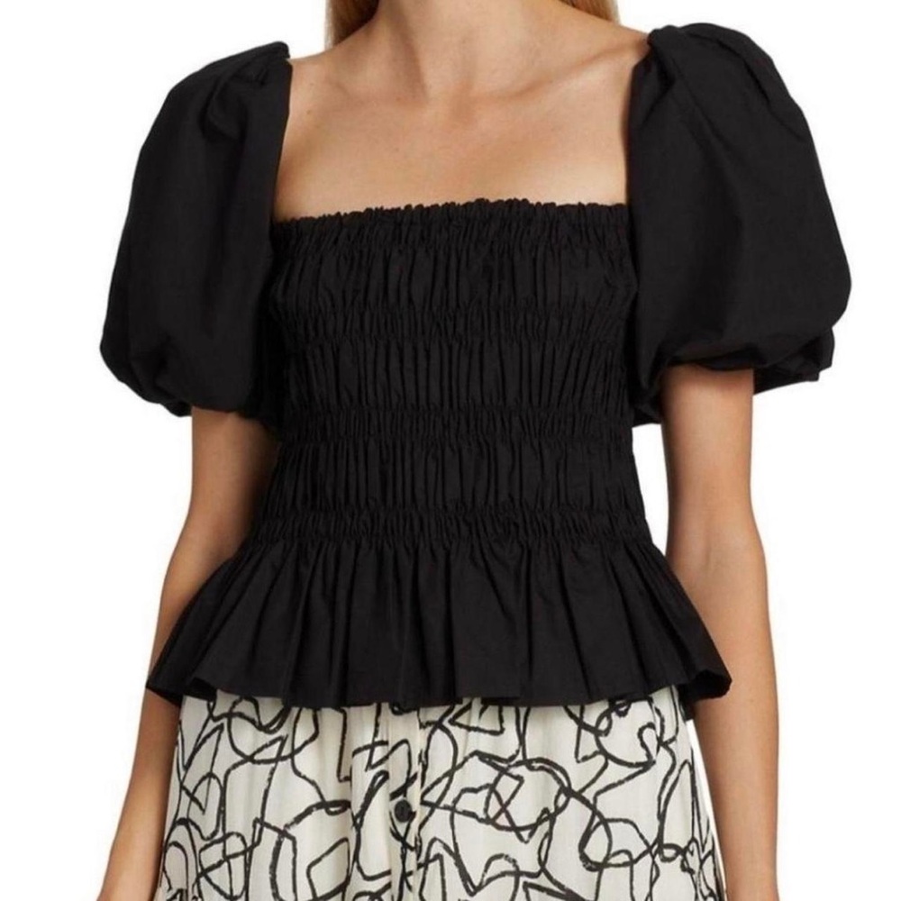 ASTR the label woman’s pouf sleeve cropped top medium